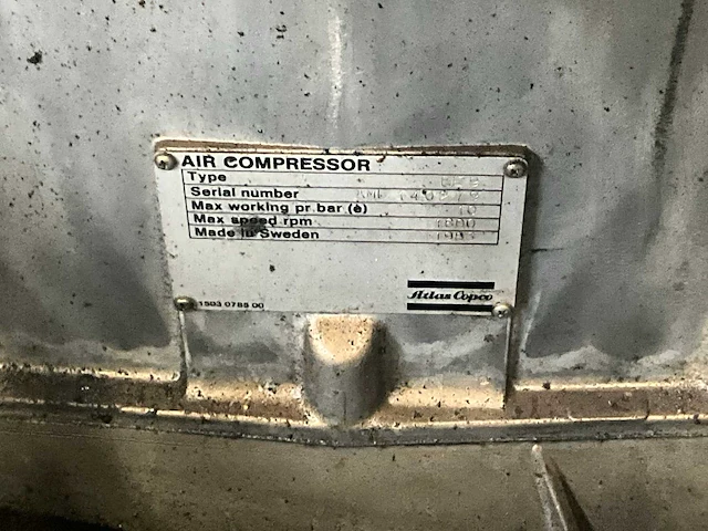 1983 atlas copco airlet le9 luchtcompressor - afbeelding 7 van  7