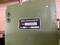 1983 behringer hbp-420 horizontale bandzaagmachine - afbeelding 13 van  20