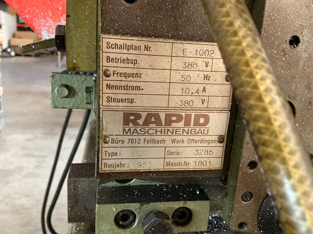 1983 rapid dgs dubbelkops verstek afkortzaagmachine - afbeelding 4 van  9