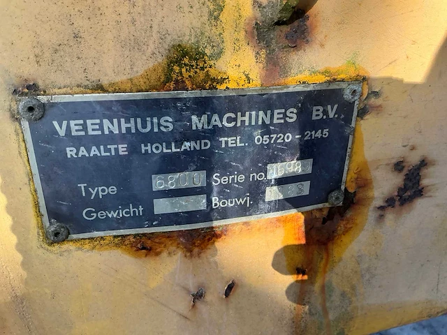 1983 veenhuis 6800 mesttank / watertank - afbeelding 10 van  18