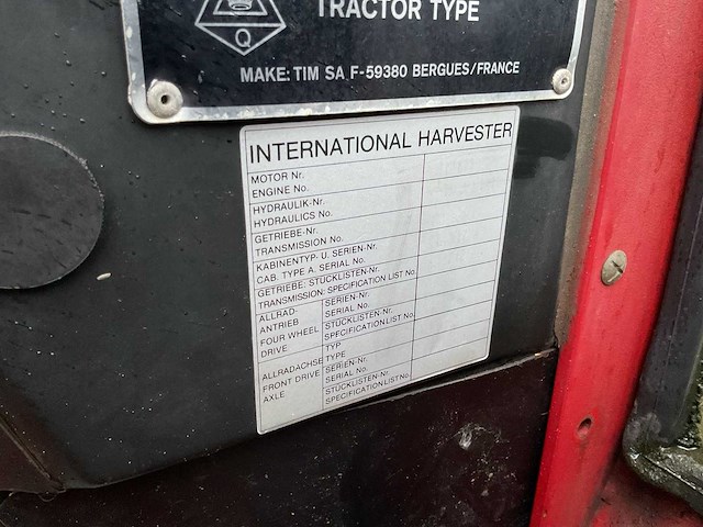 1984 - case ih - 633 - vierwielaangedreven landbouwtractor - afbeelding 15 van  22