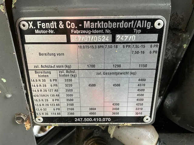1984 fendt 270p tweewielaangedreven landbouwtractor - afbeelding 29 van  29