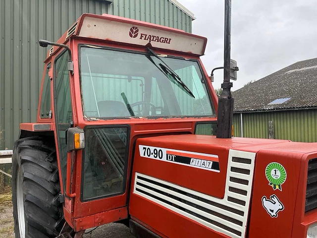 1984 fiat 7090 oldtimer tractor - afbeelding 5 van  30