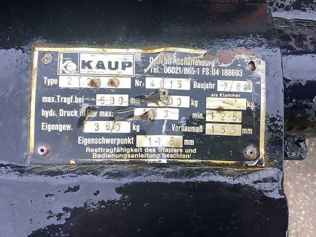 1984 kaup 2t vorkenbord - afbeelding 5 van  5