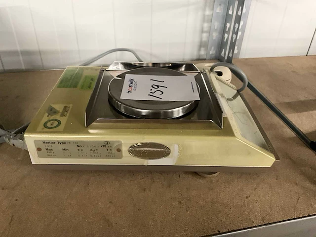 1984 mettler pe160 precisieweegschaal - afbeelding 3 van  4