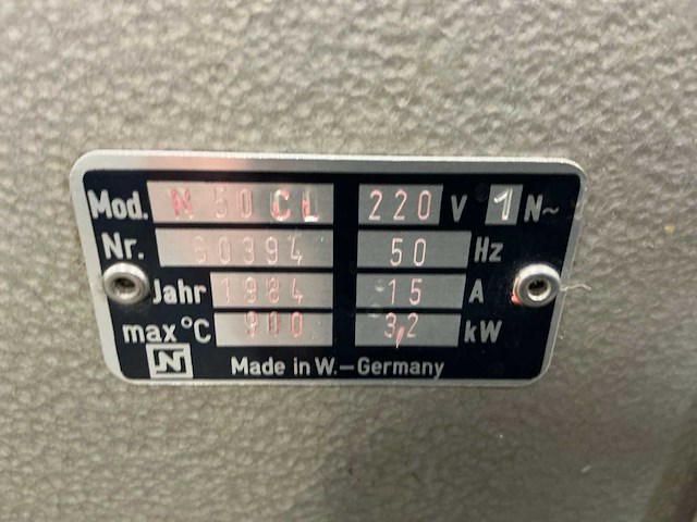 1984 naber n 50 cl laboratoriumoven - afbeelding 6 van  7