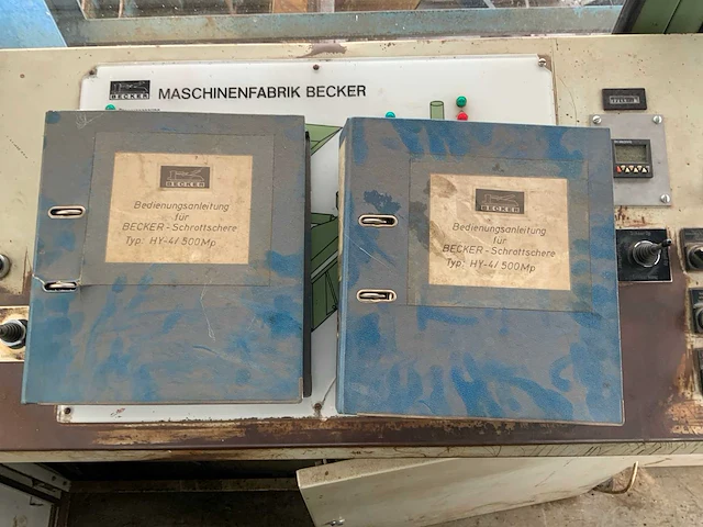 1985 beckers hy-4/500mp vaste schrootschaar 500 ton - afbeelding 39 van  46