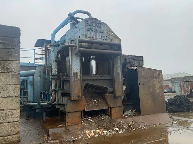 1985 beckers hy-4/500mp vaste schrootschaar 500 ton - afbeelding 43 van  46