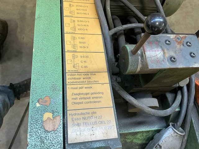 1985 kasto psb 280u beugelzaagmachine - afbeelding 4 van  18
