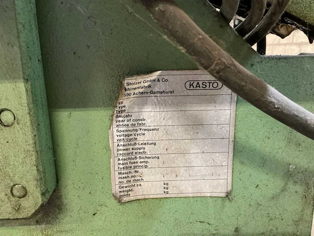 1985 kasto psb 280u beugelzaagmachine - afbeelding 10 van  18