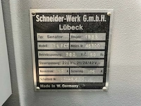 1985 schneider senator 115 pc2 quillotineschaar / snijmachine - afbeelding 7 van  21