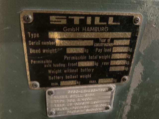 1985 still dgf2/4002 vorkheftruck - afbeelding 9 van  9