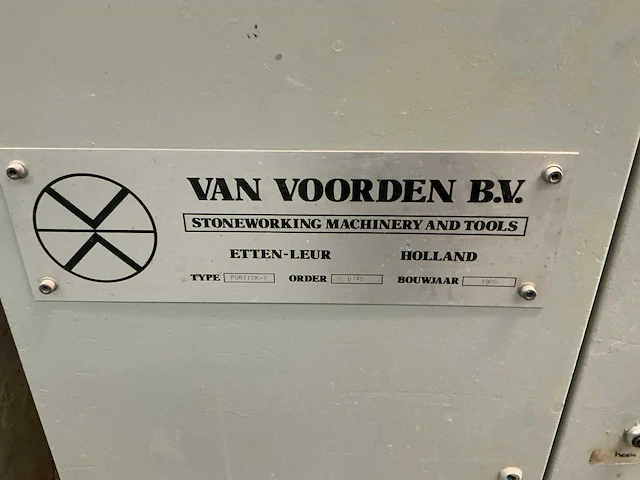 1985 van voorden portick-1 brugzaagmachine - afbeelding 11 van  19