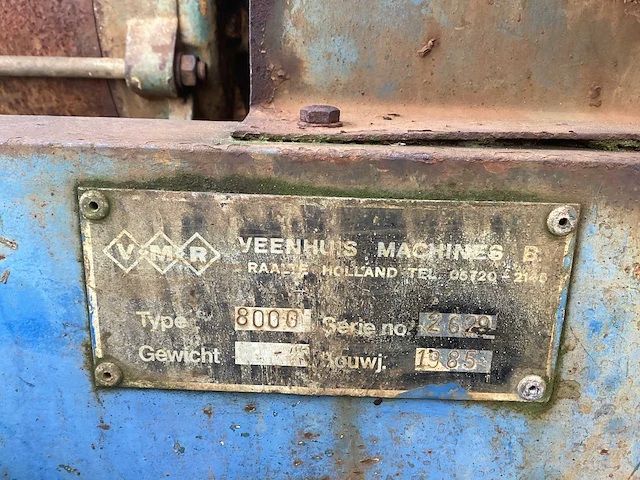 1985 veenhuis vacuümtank 8000 vacuümtank - afbeelding 8 van  8