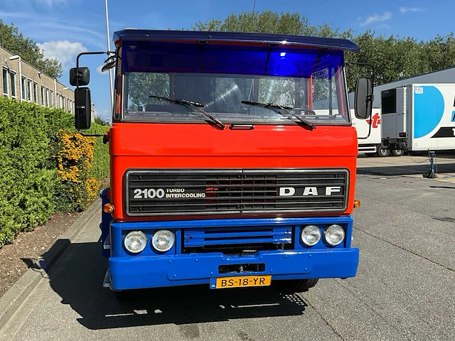 1986 daf 2100 turbo intercooler vrachtwagen, oldtimer - afbeelding 45 van  46