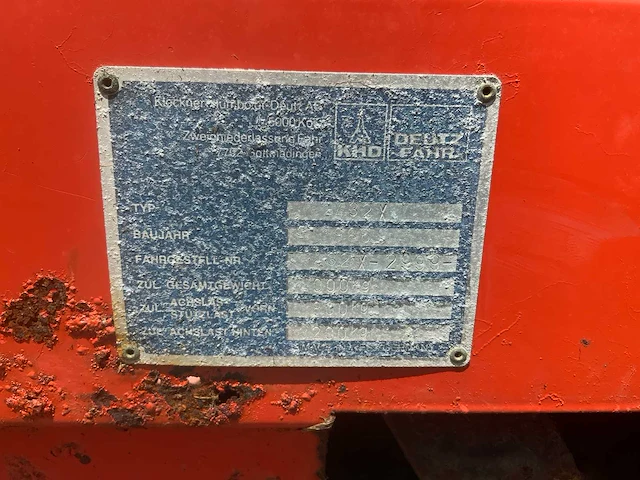 1986 deutz-fahr k550 opraapwagen - afbeelding 27 van  33