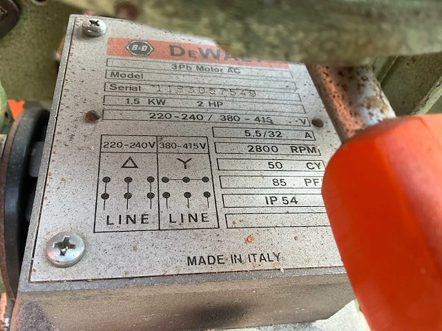 1986 dewalt power shop radiaalafkortzaagmachine - afbeelding 5 van  6