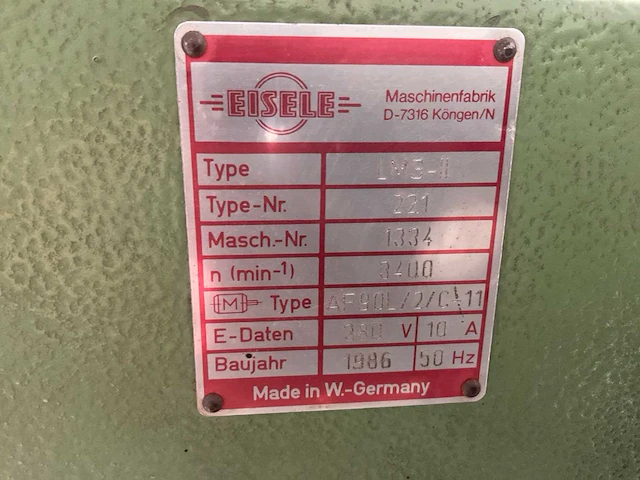 1986 eiseke lms-ii afkortcirkelzaagmachine - afbeelding 8 van  8