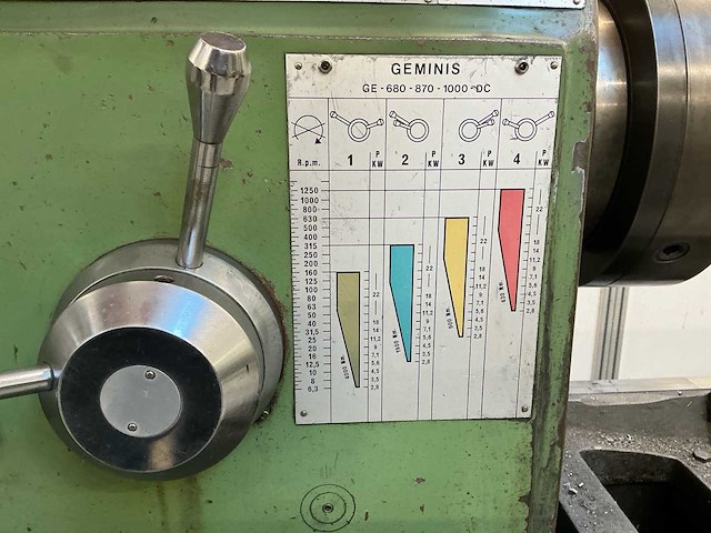 1986 gemins ge-870 s-dc bankdraaibank - afbeelding 69 van  69