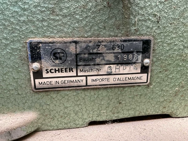 1986 sf scheer zf 630 bovenfrees - afbeelding 6 van  6