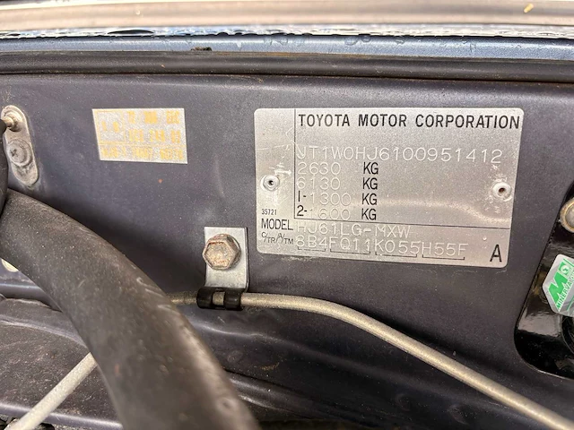 1986 toyota landcruiser personenauto - afbeelding 31 van  33
