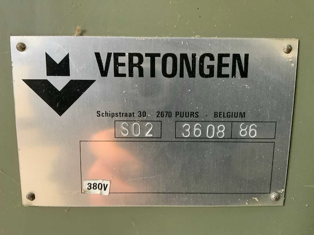 1986 vertongen s-320 breedbandschuurmachine - afbeelding 8 van  16