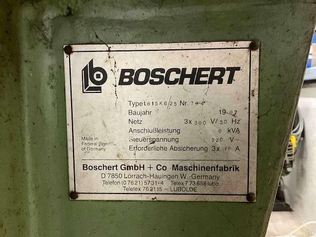 1987 boschert lb15 uithoekmachine - afbeelding 8 van  8