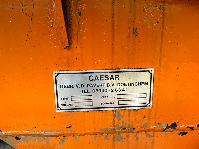 1987 caesar 2507 banden graafmachine - afbeelding 20 van  38