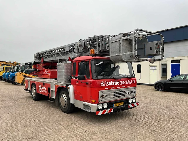 1987 daf 2100 turbo automaat brandweerwagen / ladderwagen - afbeelding 56 van  58
