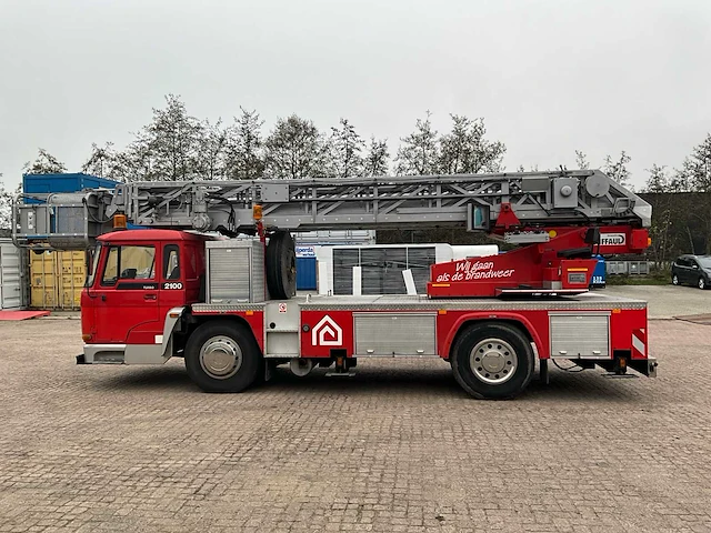1987 daf 2100 turbo automaat brandweerwagen / ladderwagen - afbeelding 57 van  58