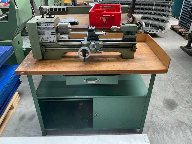 1987 huvema hu450 mini draaibank - afbeelding 3 van  9