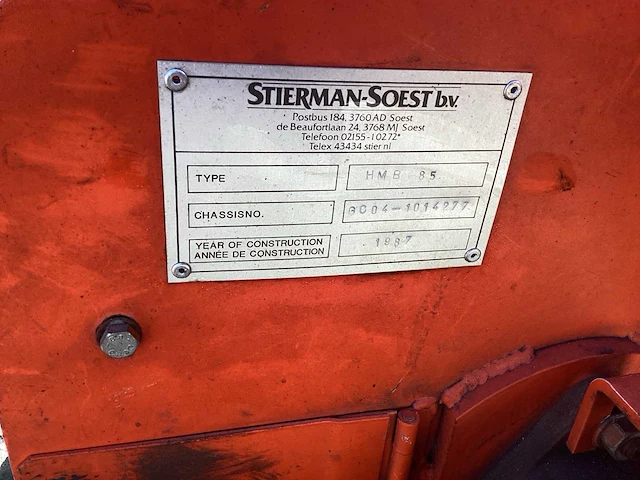 1987 stico hmb 85 houthakselaar - afbeelding 11 van  11