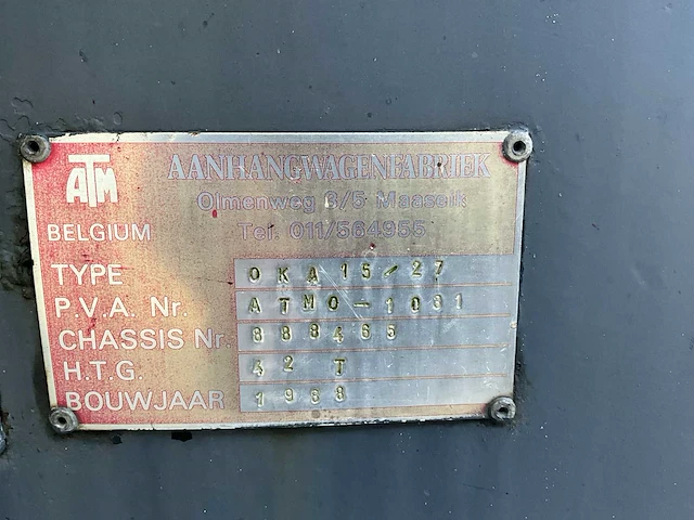 1988 atm ok 15/27 kiptrailer - afbeelding 18 van  24