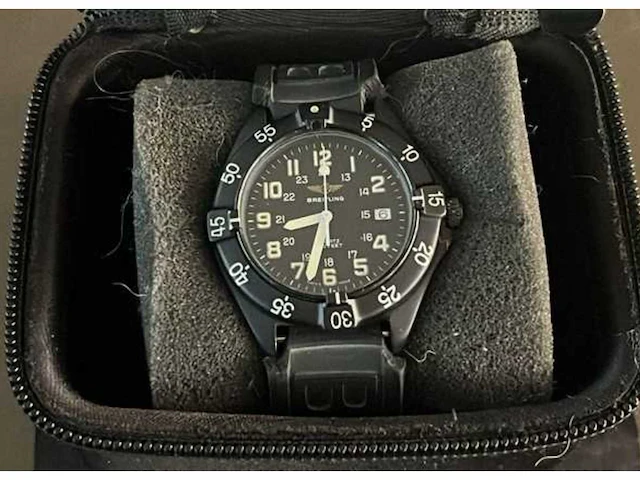 1988 breitling colt military horloge - afbeelding 1 van  6