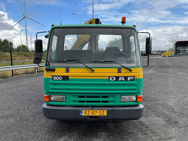 1988 daf 800 kipper vrachtwagen met kraan - afbeelding 2 van  33
