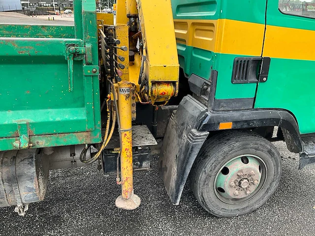 1988 daf 800 kipper vrachtwagen met kraan - afbeelding 16 van  33