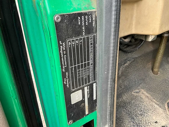 1988 daf 800 kipper vrachtwagen met kraan - afbeelding 27 van  33