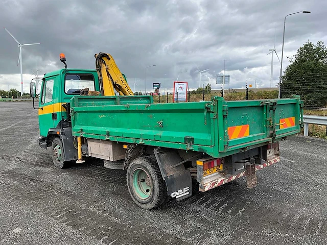 1988 daf 800 kipper vrachtwagen met kraan - afbeelding 29 van  33