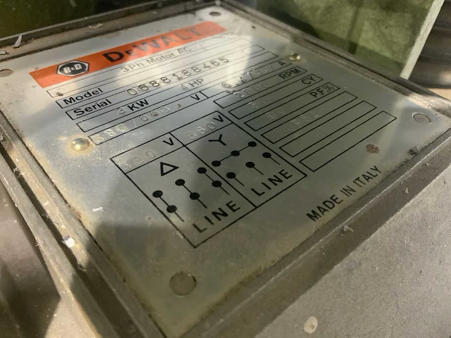1988 dewalt 1600-s afkortcirkelzaagmachine - afbeelding 2 van  17