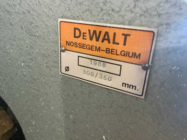 1988 dewalt 1600-s afkortcirkelzaagmachine - afbeelding 7 van  17