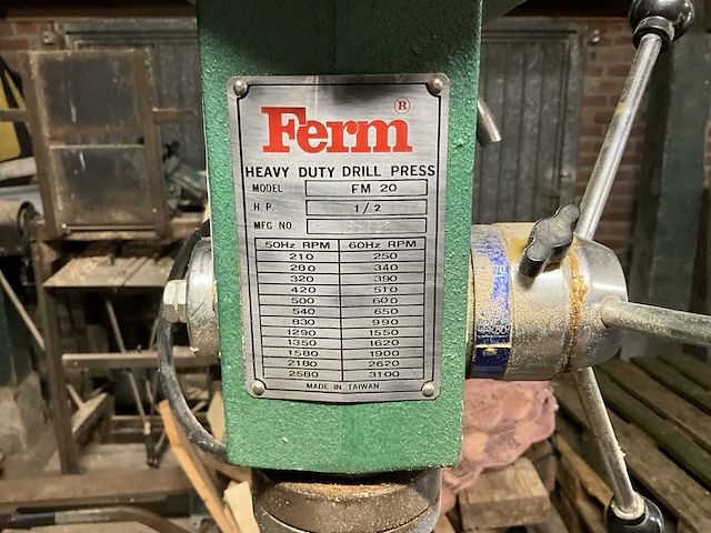 1988 ferm fm 20 kolomboormachine - afbeelding 4 van  8