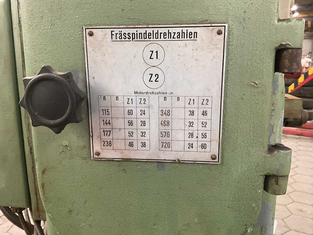 1988 kunzmann hf3 freesmachine - afbeelding 10 van  11