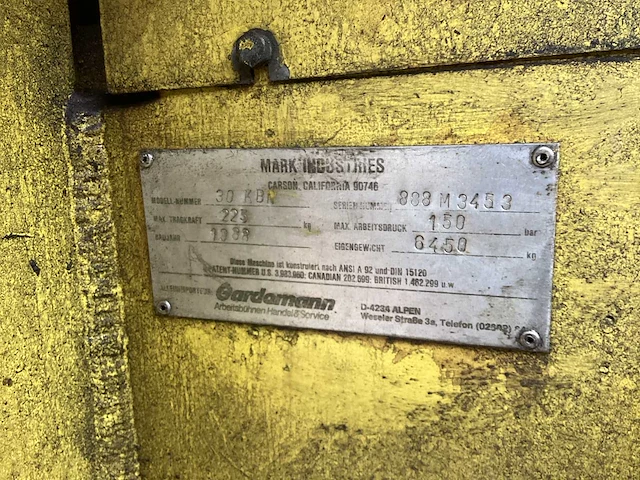 1988 mark industries 30 kbn hoogwerker - afbeelding 5 van  5