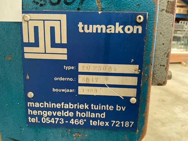 1988 tumakon tu250-6 uithoekschaar - afbeelding 9 van  9