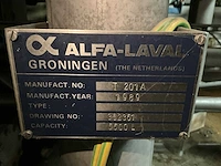 1989 alfa-laval verticale opslagmengtank c (3x) - afbeelding 7 van  15