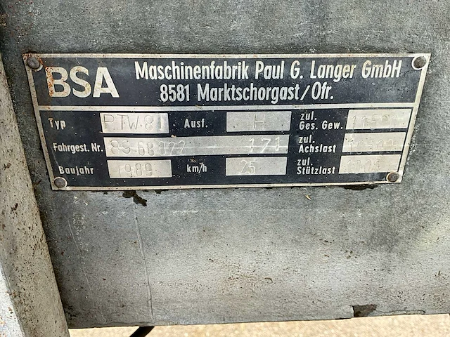 1989 bsa/duport ptw8t mesttank - afbeelding 5 van  15
