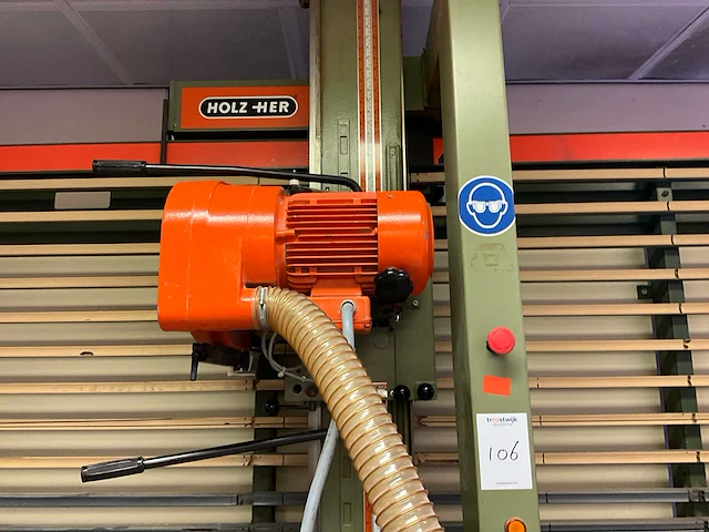 1989 holz-her 1265 super-cut verticale platenzaag - afbeelding 3 van  12