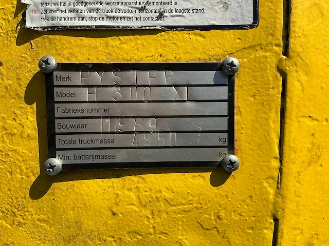 1989 hyster h300xl vorkheftruck - afbeelding 15 van  22