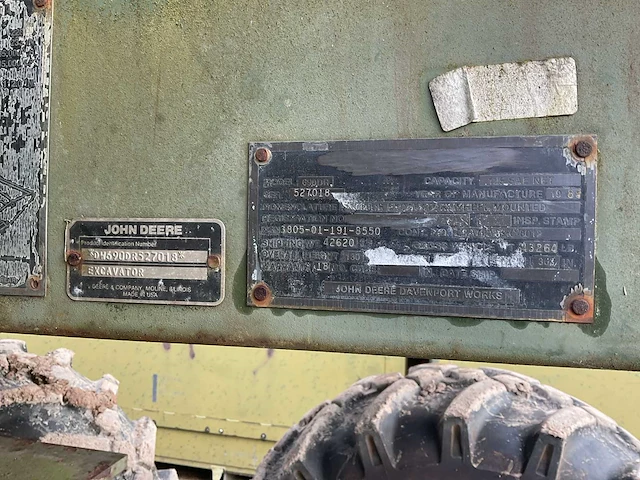 1989 john deere 690dr banden graafmachine - afbeelding 25 van  25