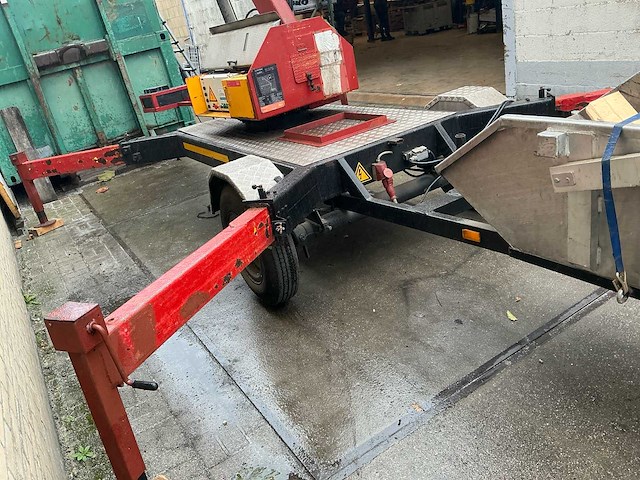 1989 munsters hld600 hydraulische ladderkraan inclusief zelf kiepende bak aluminium - afbeelding 4 van  36